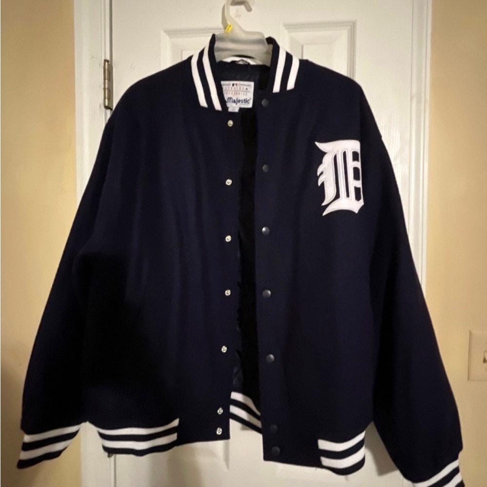 Tigers LARGE Coat Blue. White